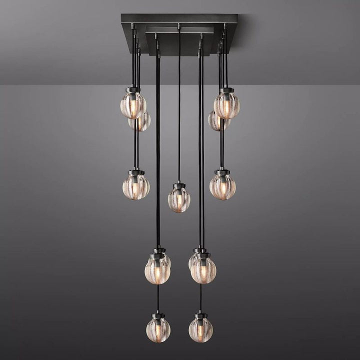 Popular Pearl Ball Linear Chandelier 36"