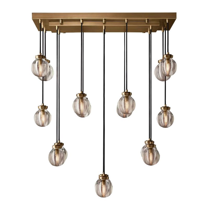 Popular Pearl Ball Linear Chandelier 36"