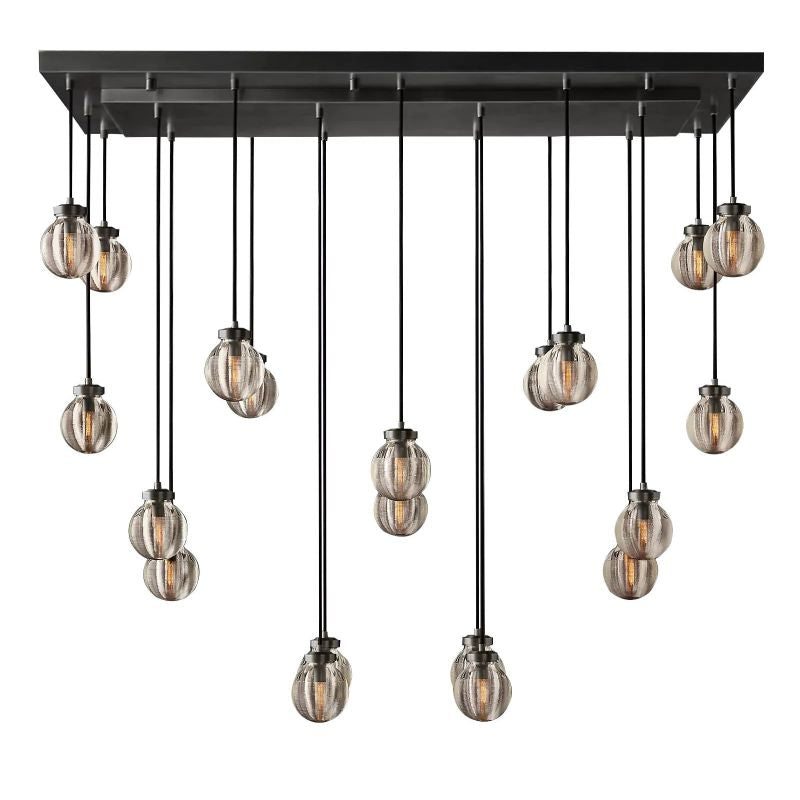 Popular Pearl Ball Linear Chandelier 54"