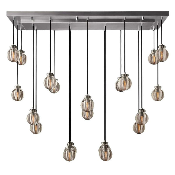 Popular Pearl Ball Linear Chandelier 54"