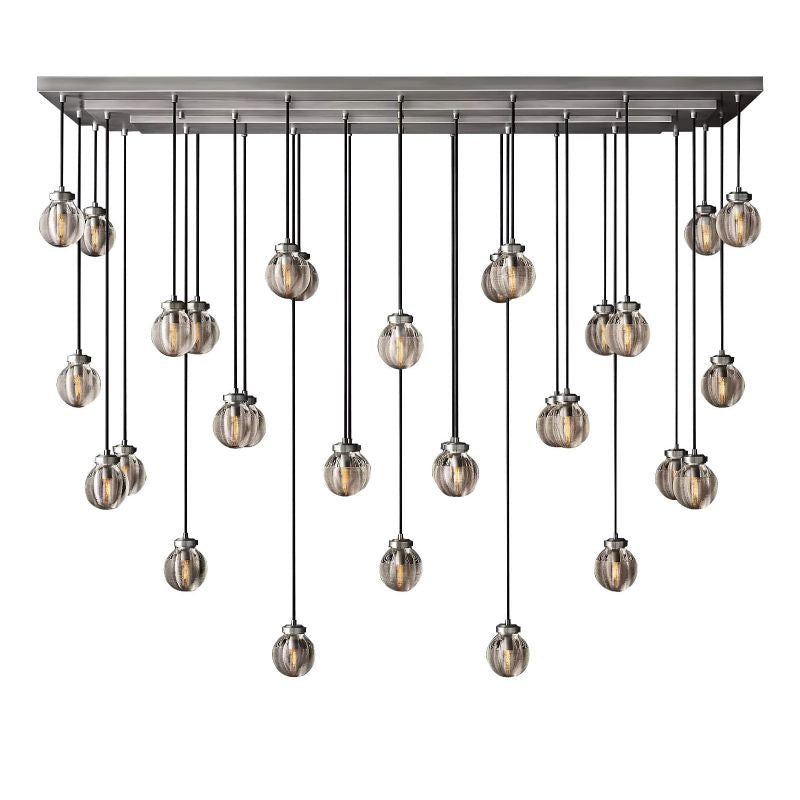 Popular Pearl Ball Linear Chandelier 72"