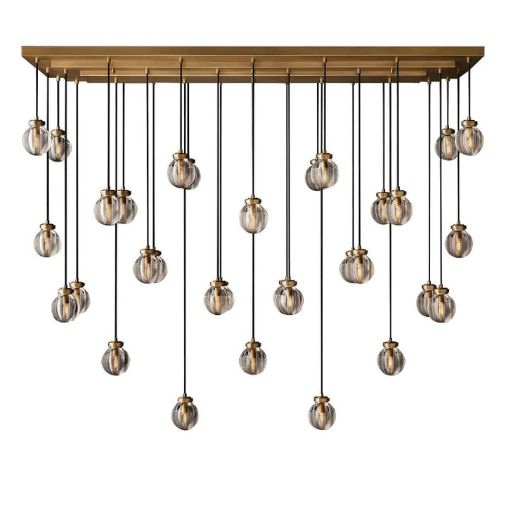 Popular Pearl Ball Linear Chandelier 72"