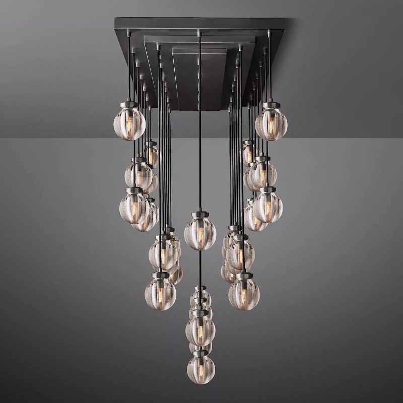 Popular Pearl Ball Linear Chandelier 72"