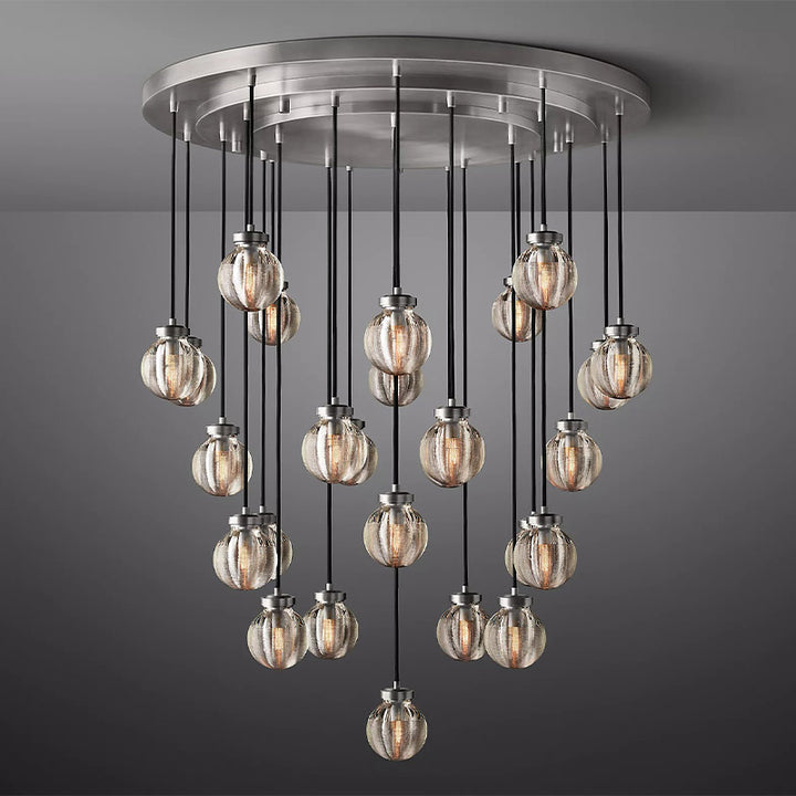 Popular Pearl Ball Round Chandelier 38"