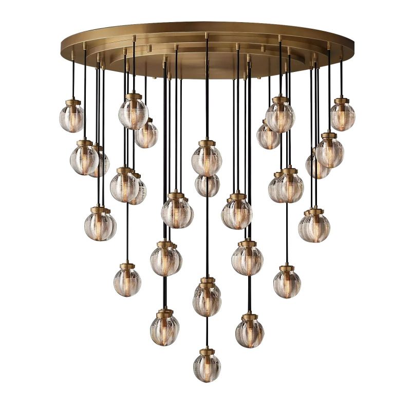 Popular Pearl Ball Round Chandelier 48"