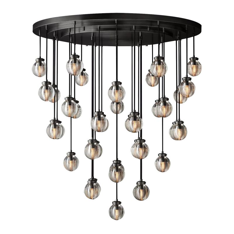 Popular Pearl Ball Round Chandelier 48"