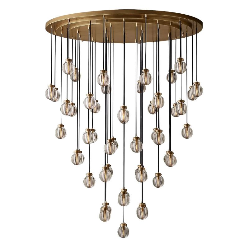 Popular Pearl Ball Round Chandelier 60"