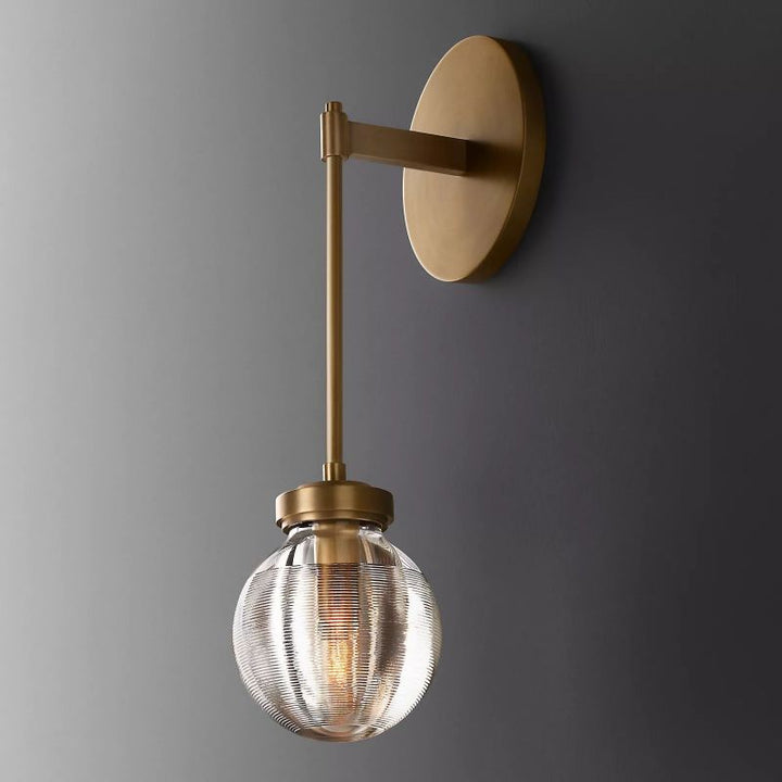 Popular Pearl Glass Ball Single-Head Wall Sconce(Rod)