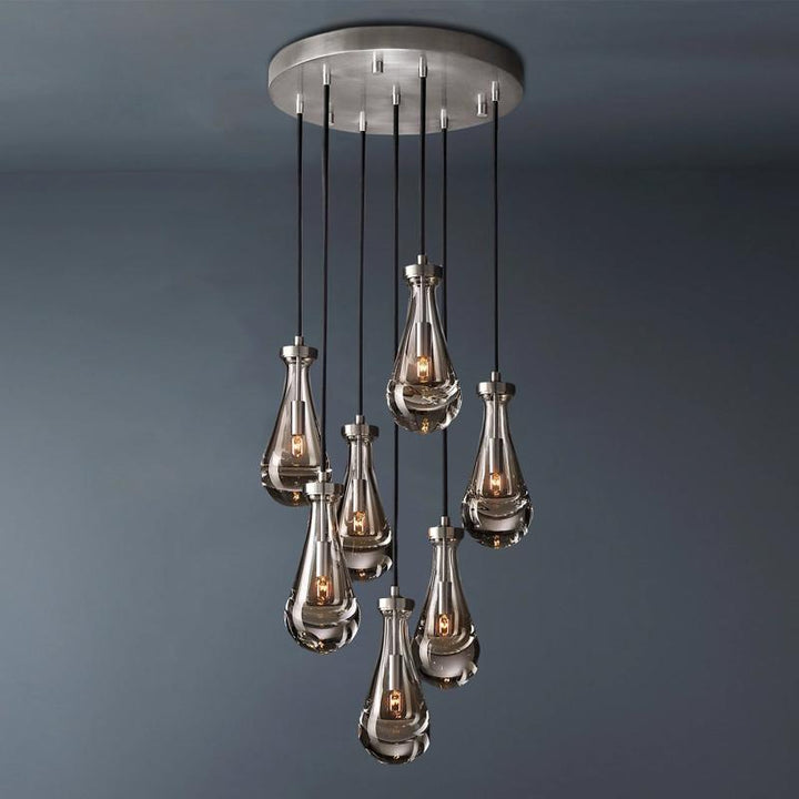 Raindrop Round Chandelier 18"Diam