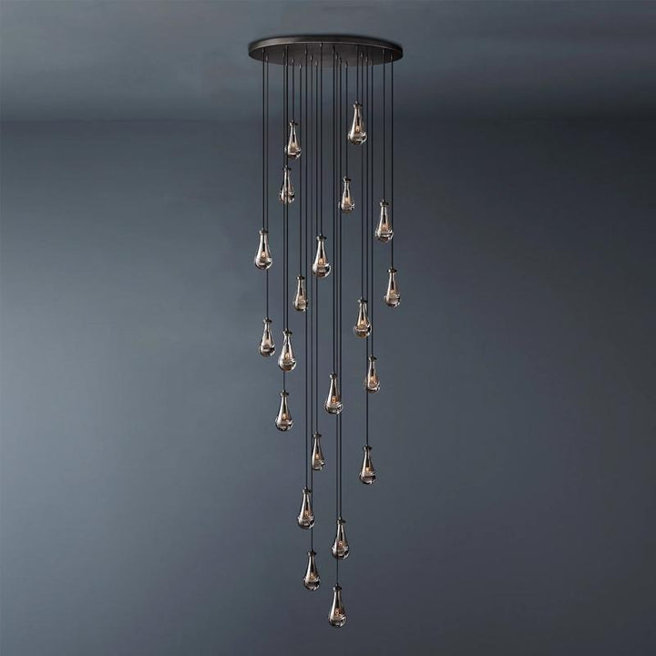 Raindrop Round Chandelier 47"