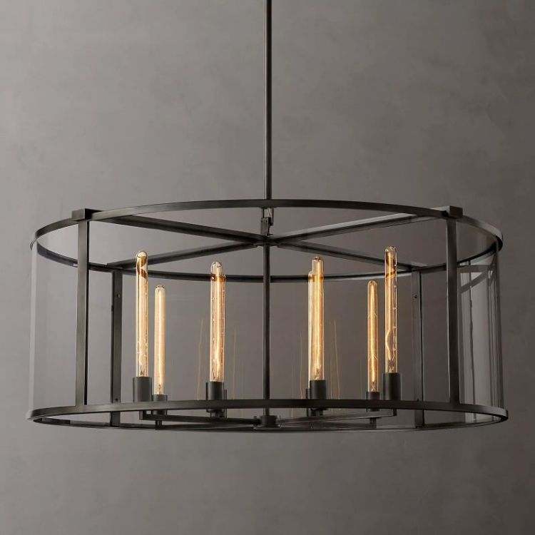Randy Vintage Round Chandelier 44"