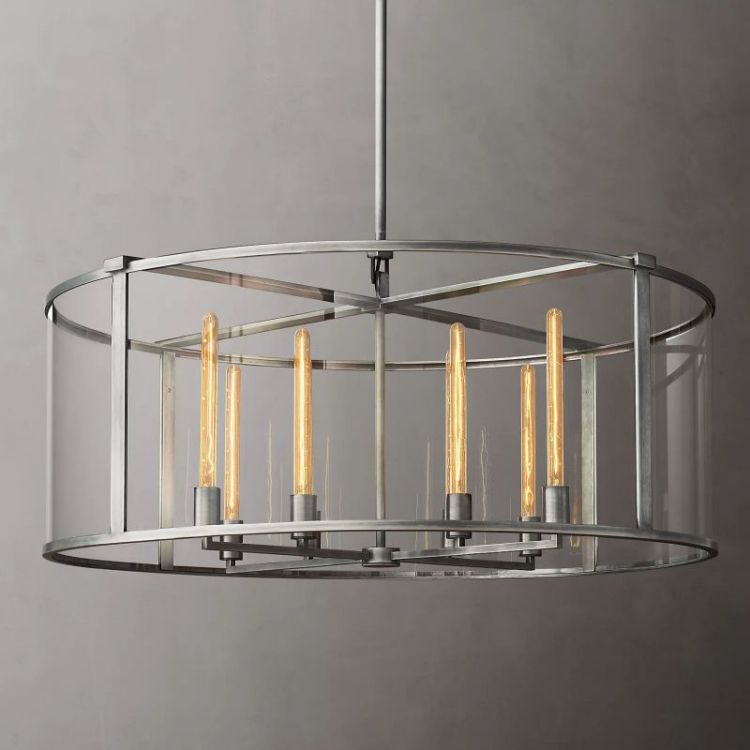 Randy Vintage Round Chandelier 44"