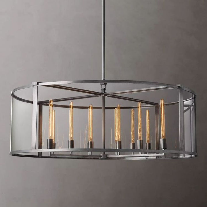 Randy Vintage Round Chandelier 55"