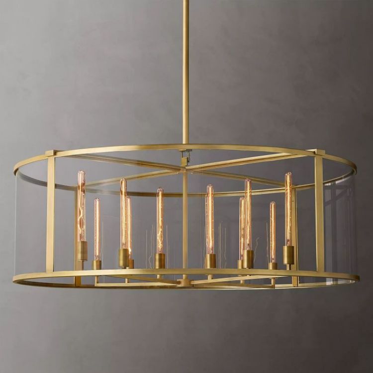 Randy Vintage Round Chandelier 55"