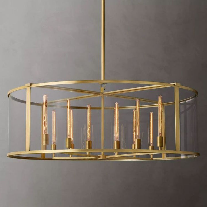 Randy Vintage Round Chandelier 55"
