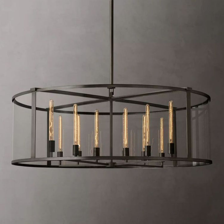 Randy Vintage Round Chandelier 55"