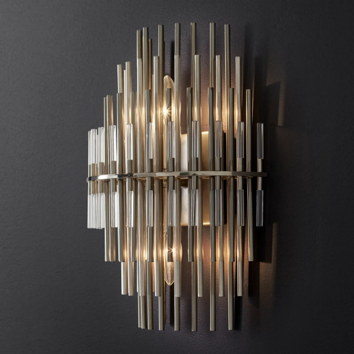 Sturdy Industrial Wind Metal Tubes Wall Sconce