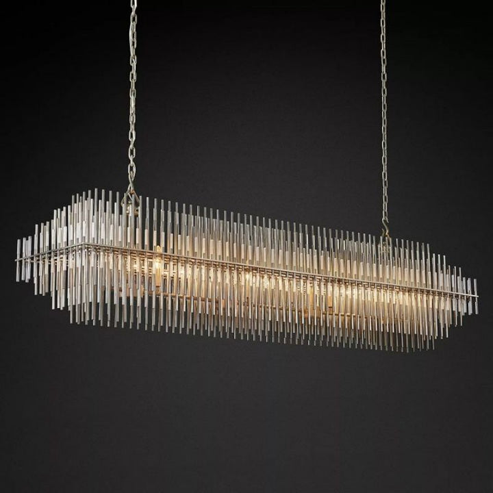 Sturdy Rectangular Chandelier 54"