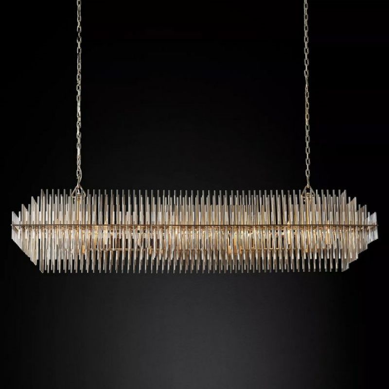 Sturdy Rectangular Chandelier 54"