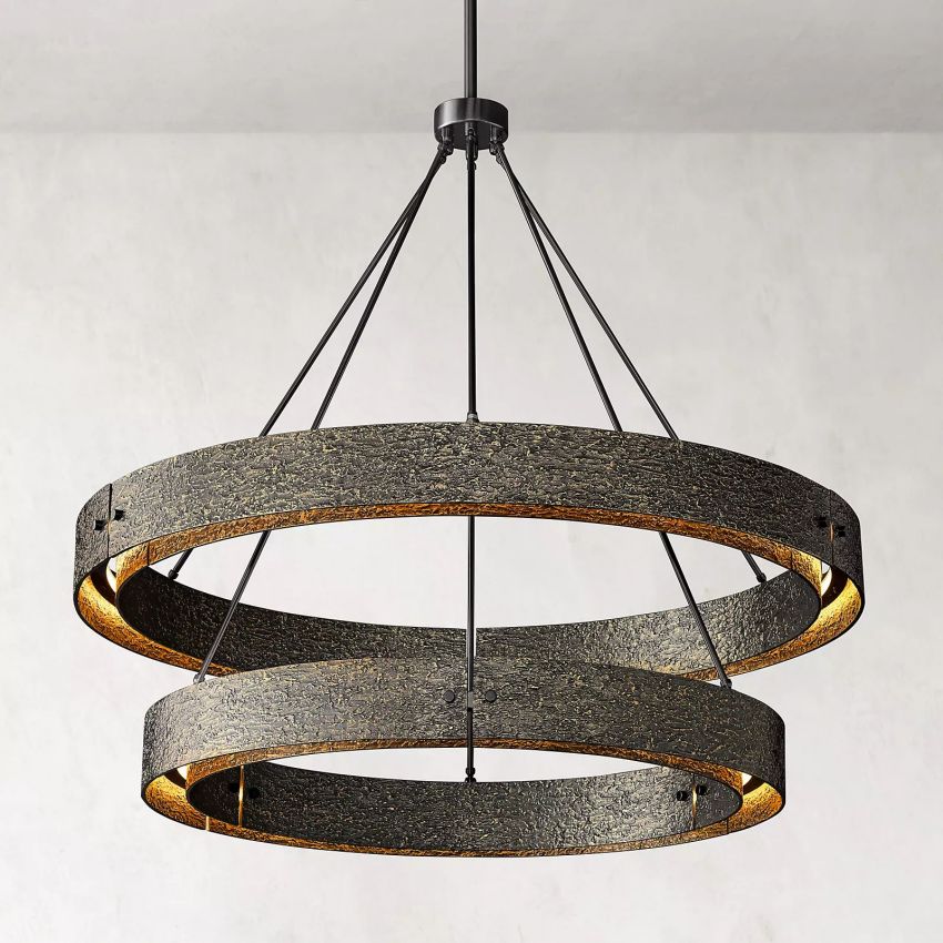 Baldr Two-Tier Round Chandelier 36"